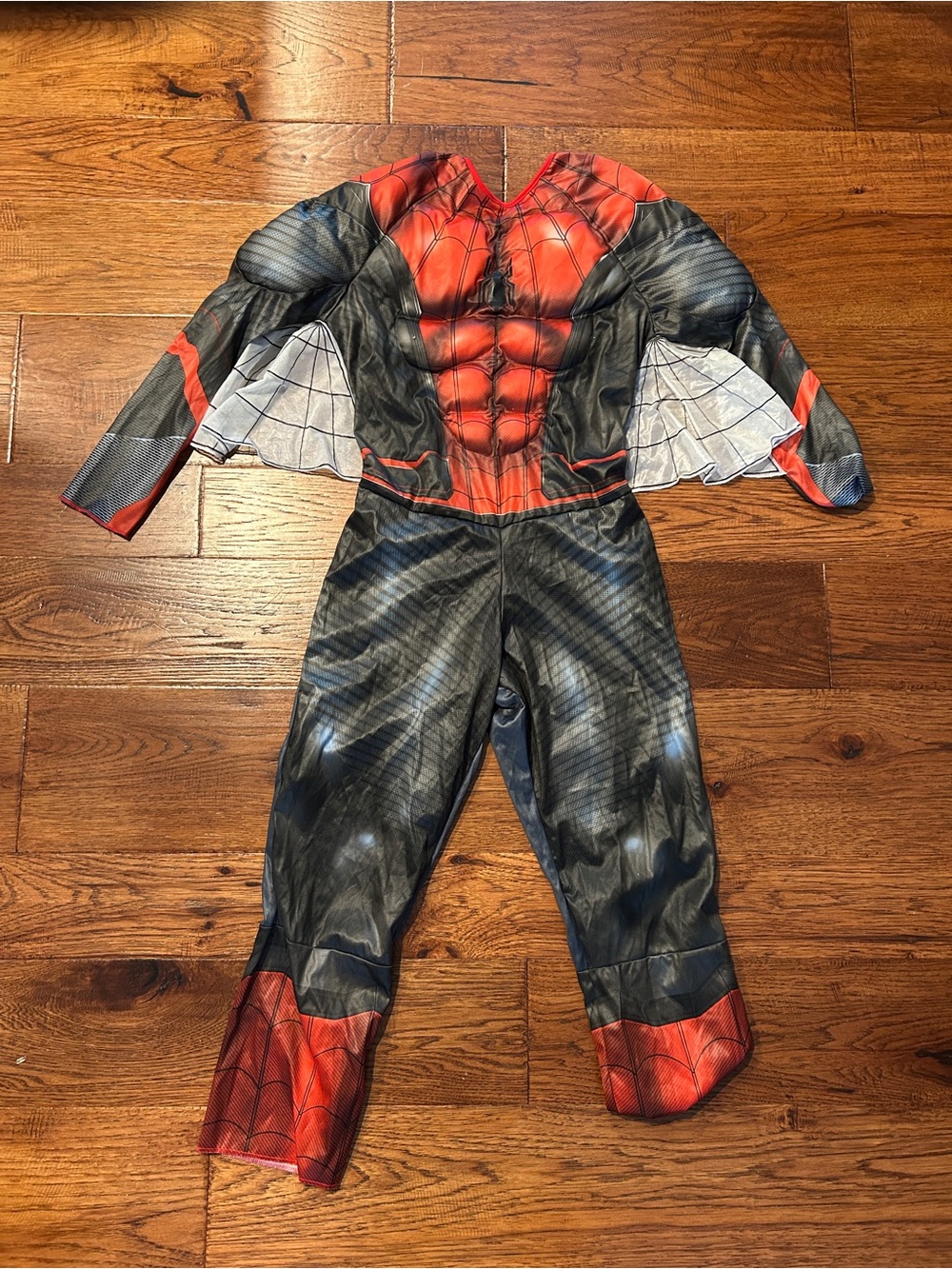 Marvel Spiderman Muscle Far From Home Boys Halloween Costume L (12/14) Gray/Red